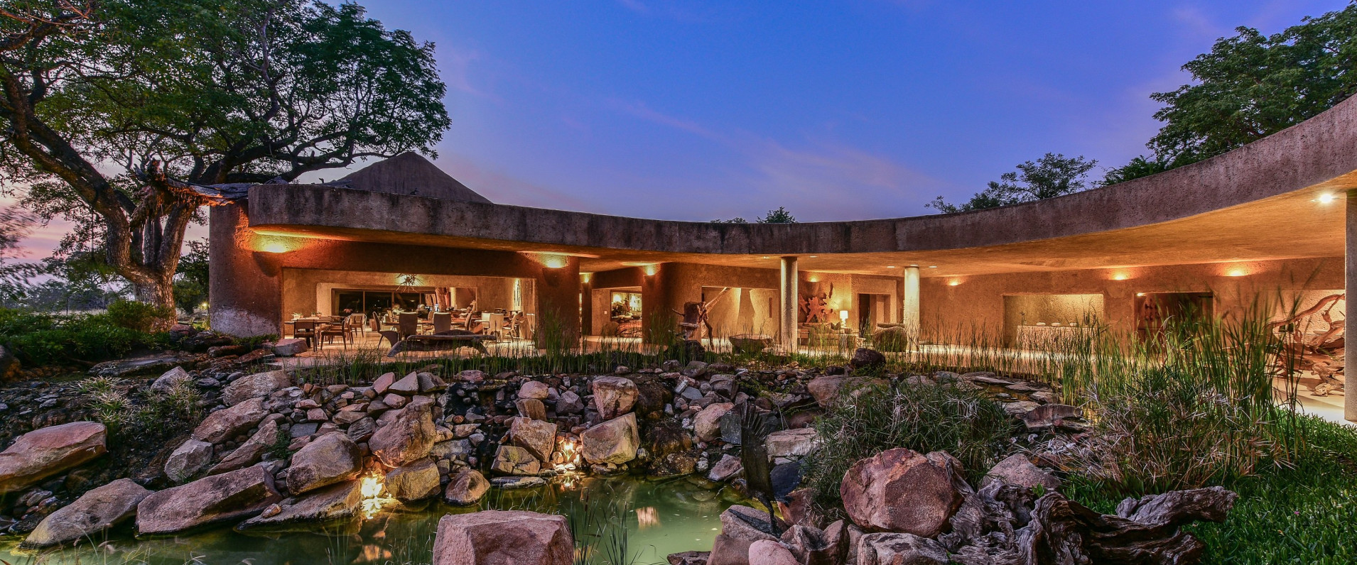 Earth Lodge Water Feature 8